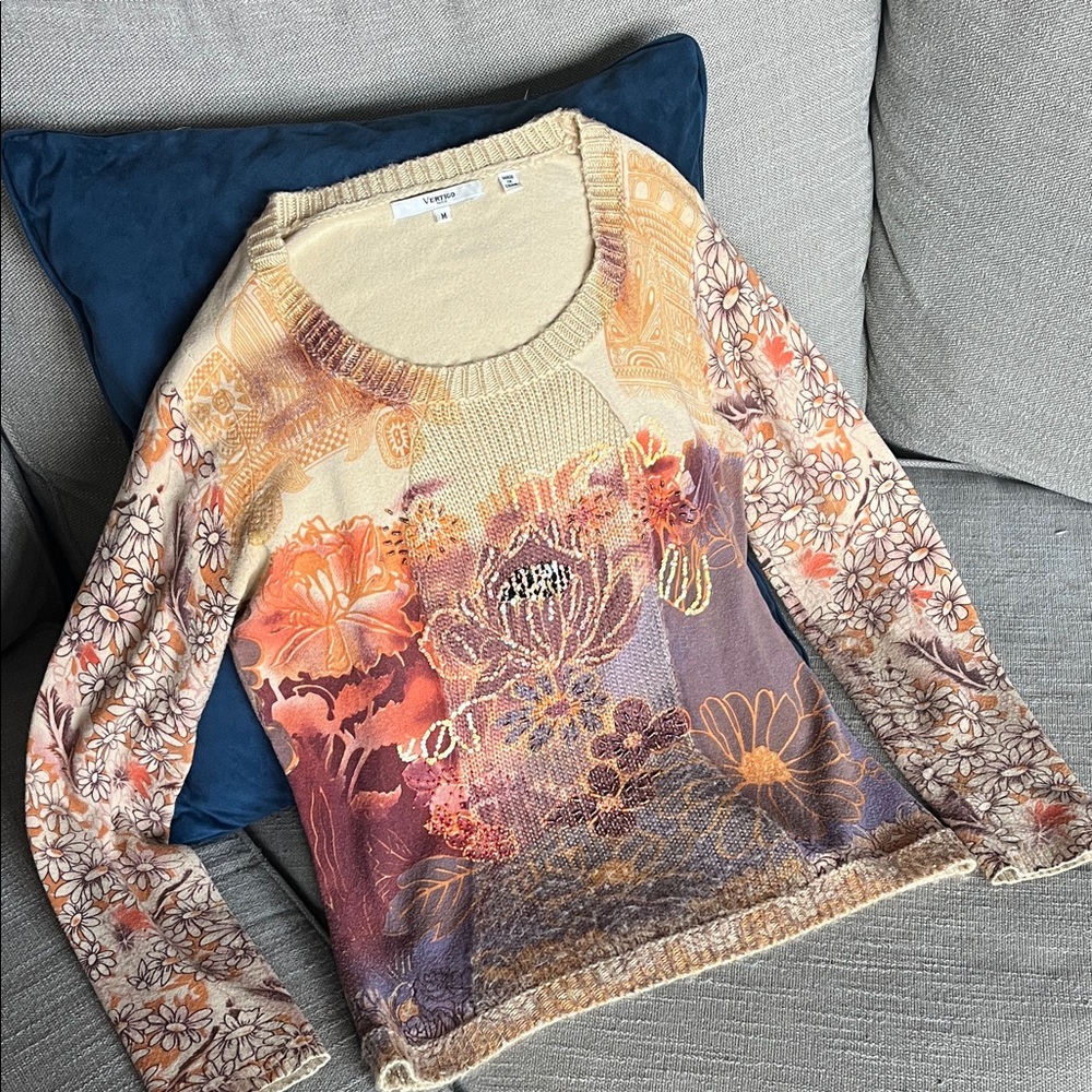 Floral Long Sleeve Sweater